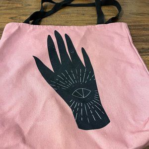 Society6 Witch Hand Pink Tote bag